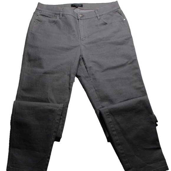 Lafayette 148 New York Womens Size 6 Gray Jeans Premium Designer Denim - Picture 1 of 8